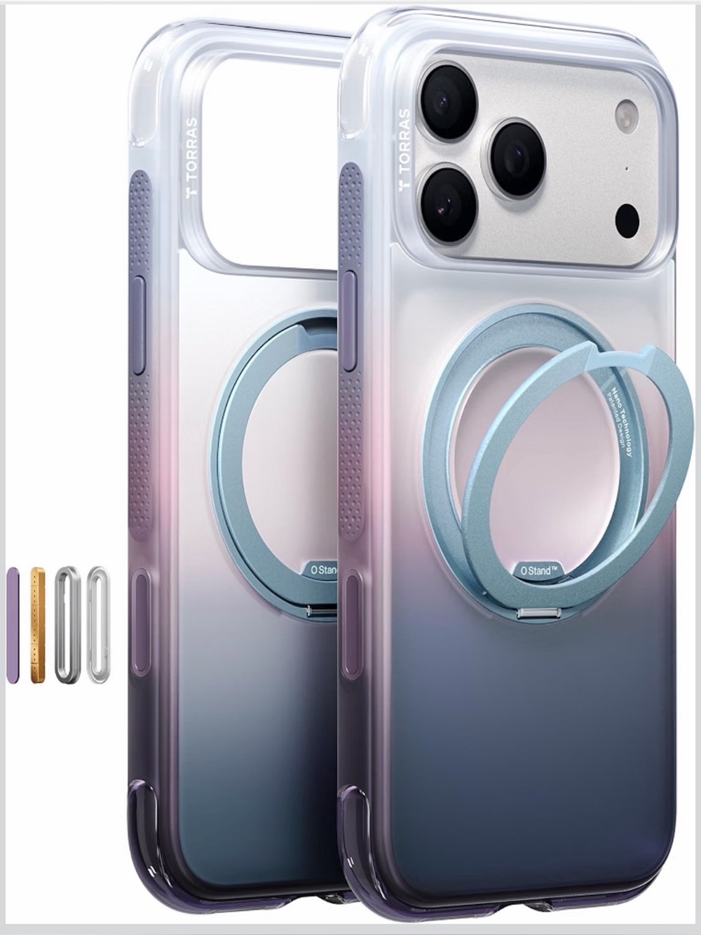 TORRAS iPhone 17 Pro Max O3 Air Gradient MagSafe Stand Case